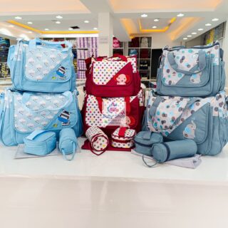 5 In 1 Diaper Bag Set With A Changing Mat