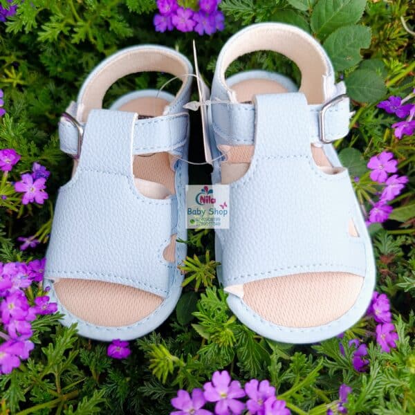 Comfortable Open-Toe Design Baby Sandals with Adjustable Strap & Soft Sole Unisex Infant Summer Leather Sandals - Image 4