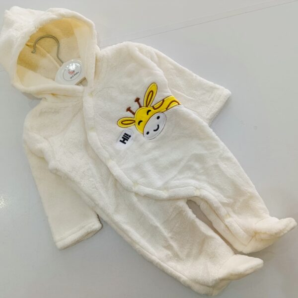 Baby Warm Rompers With A Hood - Image 3