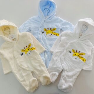 Baby Warm Rompers With A Hood