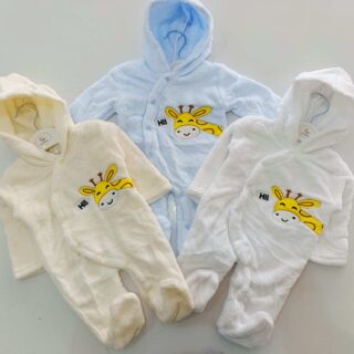 Baby Warm Rompers With A Hood