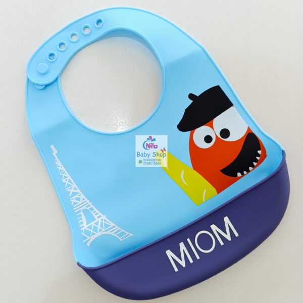 Cartoon Print Silicone Baby Bibs - Image 4