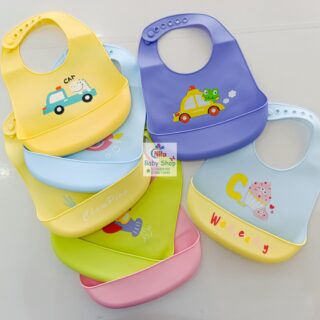 Cartoon Silicone Waterproof Baby Bibs