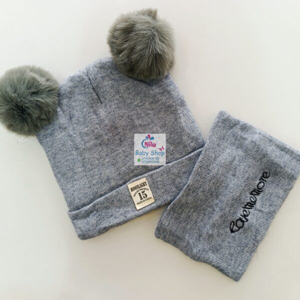 2PCS Baby Hat & Mini Scarf - Image 2
