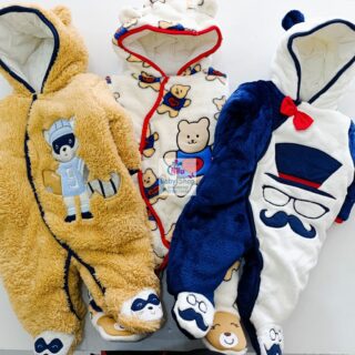 Newborn Baby Cute Multicolor Jumpsuit Long Sleeve Hooded Romper