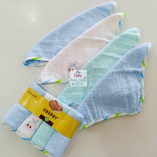 Baby Washcloth 4 Piece - Blue