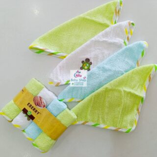 Baby Washcloth 4 Piece - Green
