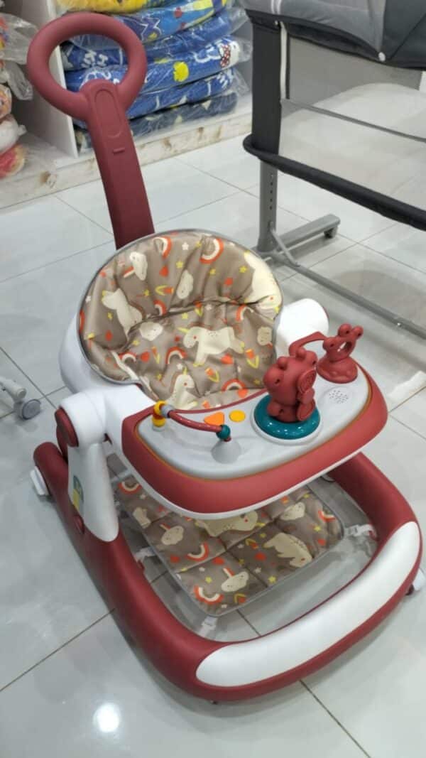 Baby Walker with Push Handle and Activity Tray – Adjustable & Comfortable
