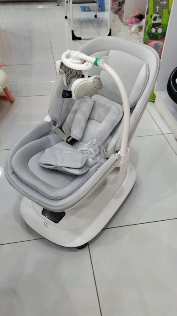 Electric Baby Swing Chair with Music and Toy Bar