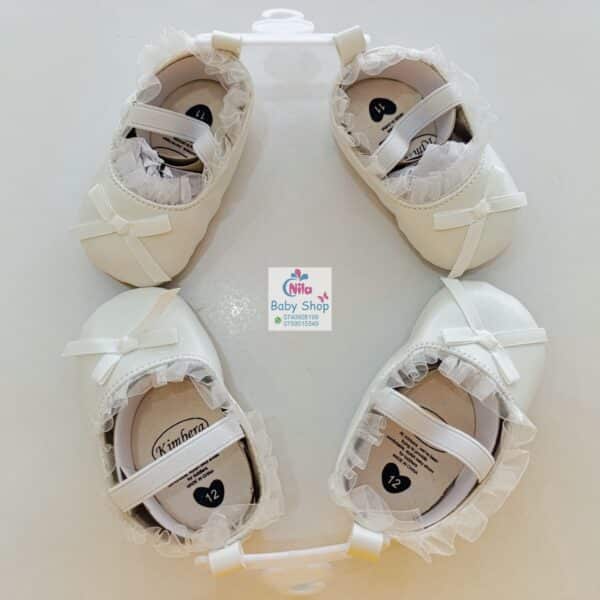 Baby Girl Party Shoes with Bow - Image 2