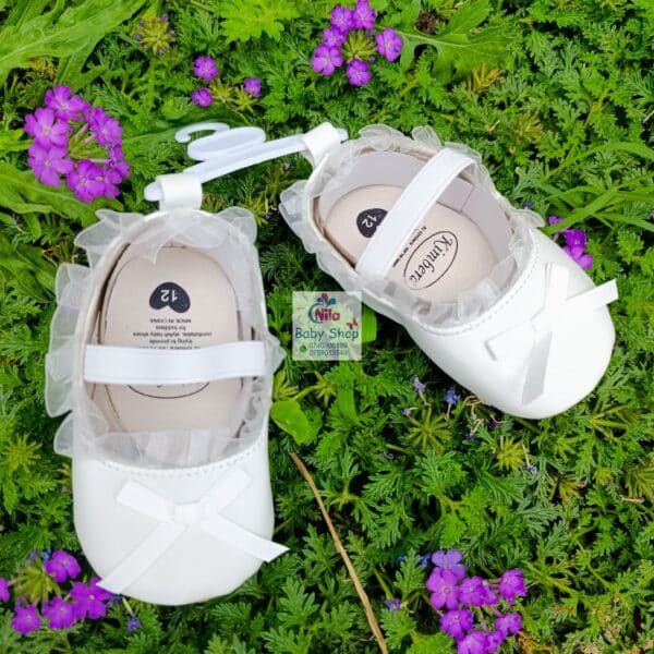 Baby Girl Party Shoes with Bow - Image 5