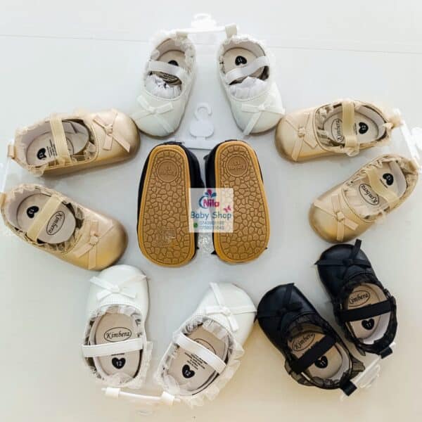 Baby Girl Party Shoes with Bow - Image 7