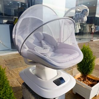 Electric Baby Swing Chair with Music and Toy Bar