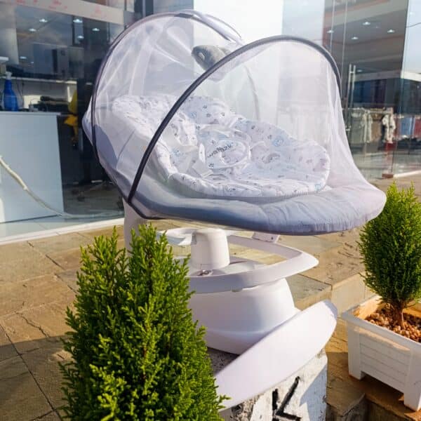 Electric Baby Swing Rocker with Music, Toy Bar & Mosquito Net - Image 6