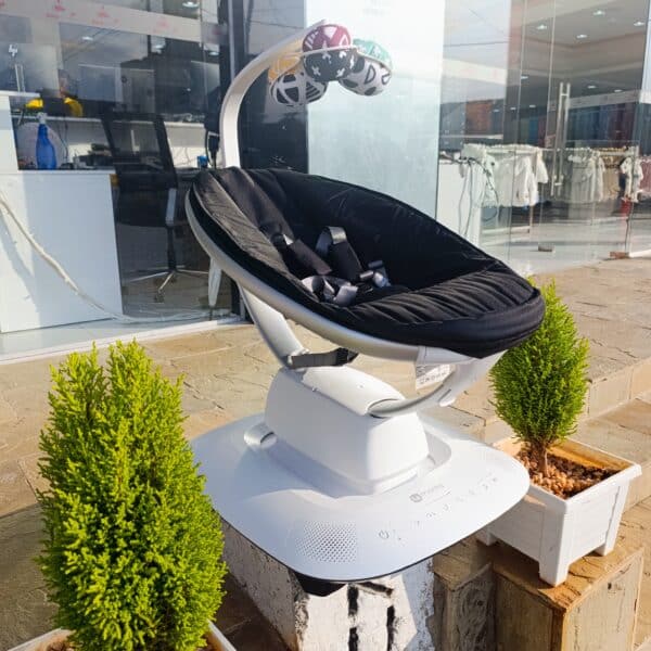 Electric Baby Swing Rocker with Music, Toy Bar & Mosquito Net - Image 4