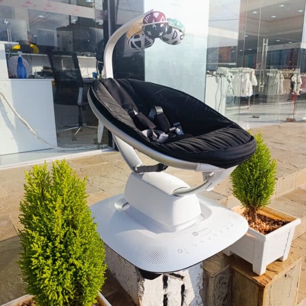 Electric Baby Swing Rocker with Music, Toy Bar & Mosquito Net - Image 5