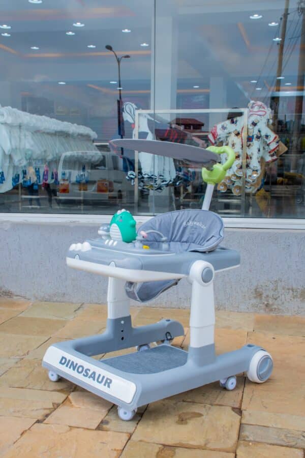 Dinosaur Baby Walker with Play Tray & Adjustable Seat - Image 2