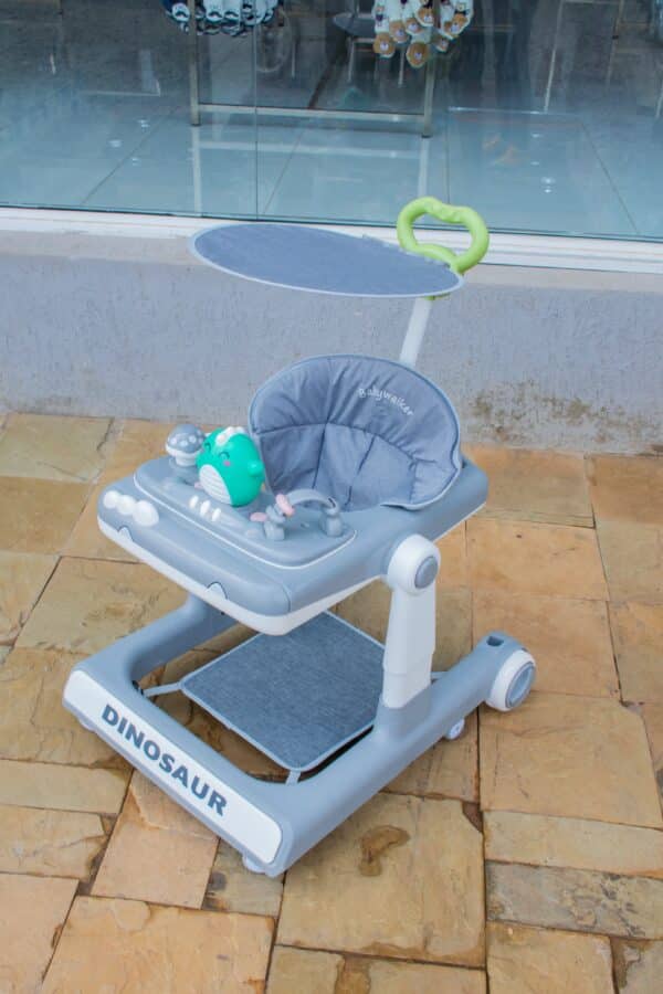 Dinosaur Baby Walker with Play Tray & Adjustable Seat - Image 3