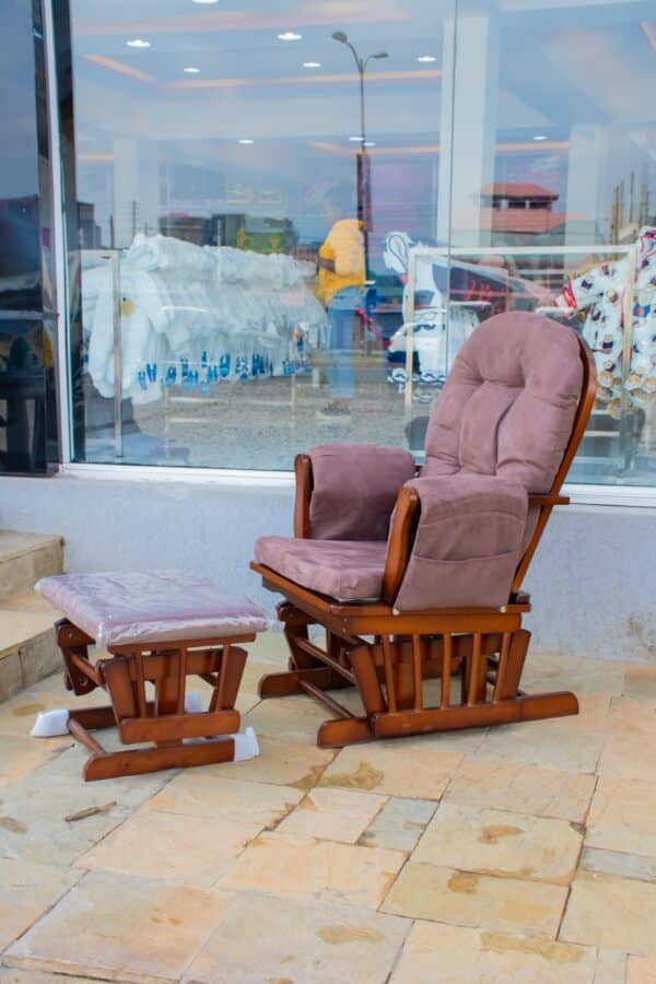Premium Nursing Glider Chair with Ottoman - Comfort Rocking Chair for Nursing Moms - Image 10