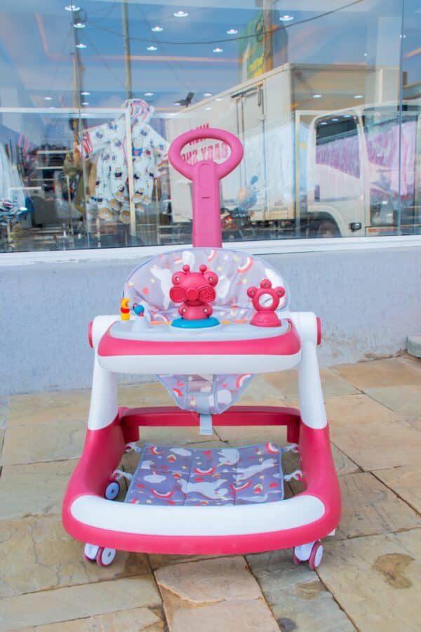 Baby Walker with Push Handle and Activity Tray – Adjustable & Comfortable