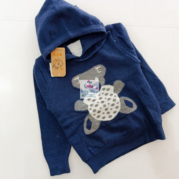 Kids Cartoon Print Casual Hoodie Sweater - Image 4