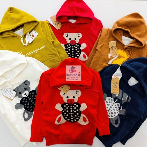 Kids Cartoon Print Casual Hoodie Sweater
