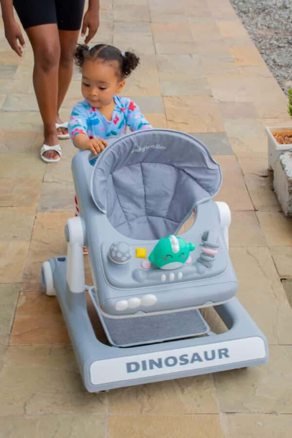 Dinosaur Baby Walker with Play Tray & Adjustable Seat - Image 19