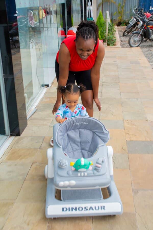Dinosaur Baby Walker with Play Tray & Adjustable Seat - Image 20