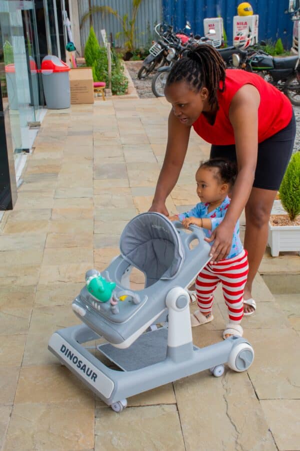 Dinosaur Baby Walker with Play Tray & Adjustable Seat - Image 18