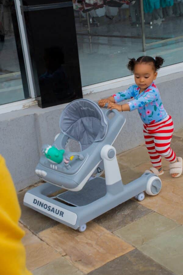 Dinosaur Baby Walker with Play Tray & Adjustable Seat - Image 13