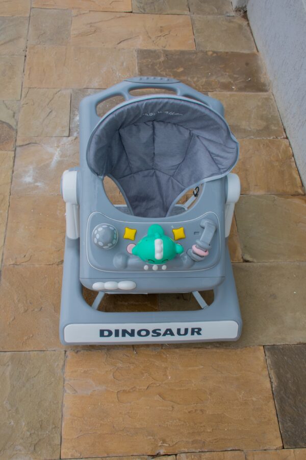 Dinosaur Baby Walker with Play Tray & Adjustable Seat - Image 10