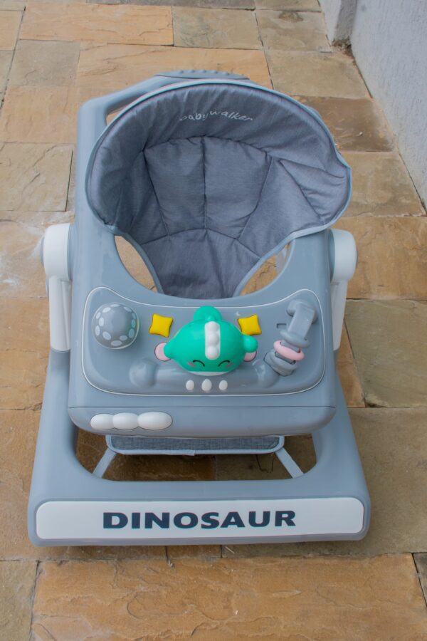 Dinosaur Baby Walker with Play Tray & Adjustable Seat - Image 9