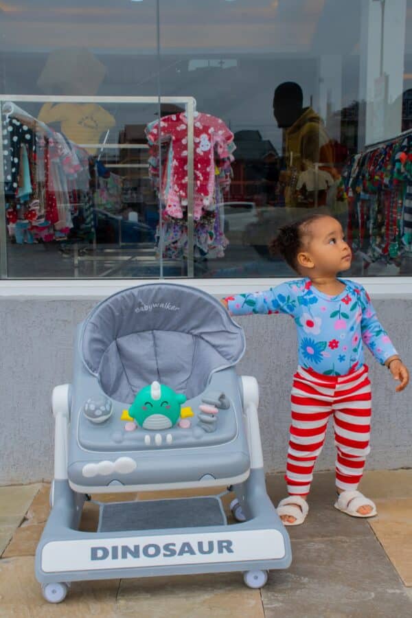 Dinosaur Baby Walker with Play Tray & Adjustable Seat - Image 11