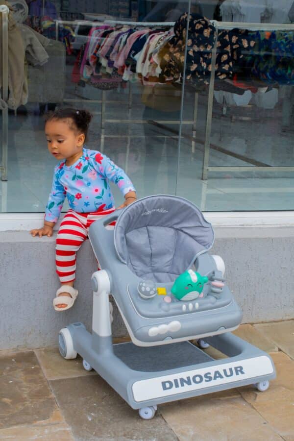 Dinosaur Baby Walker with Play Tray & Adjustable Seat - Image 7
