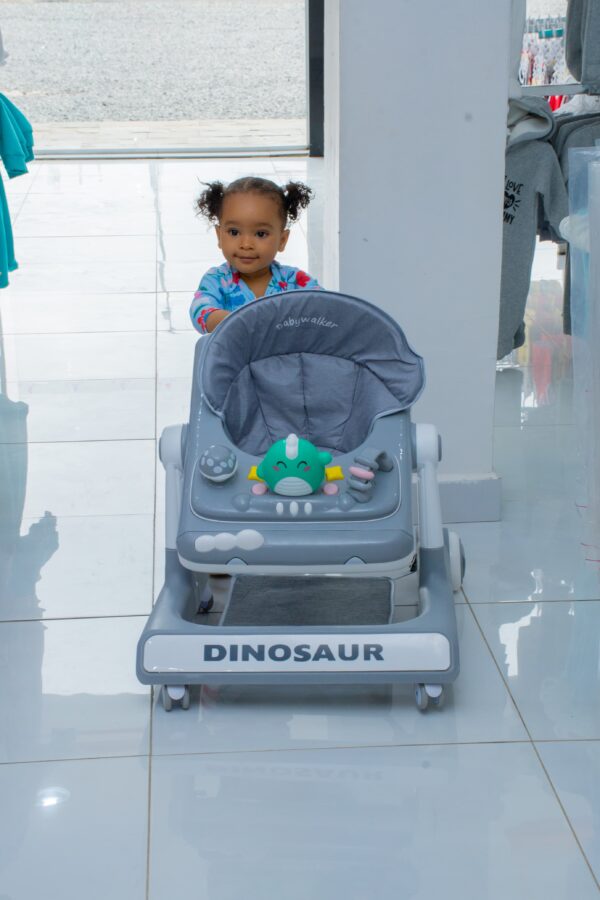 Dinosaur Baby Walker with Play Tray & Adjustable Seat - Image 4