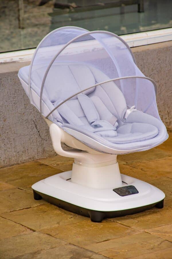 Electric Baby Swing Chair with Music and Toy Bar