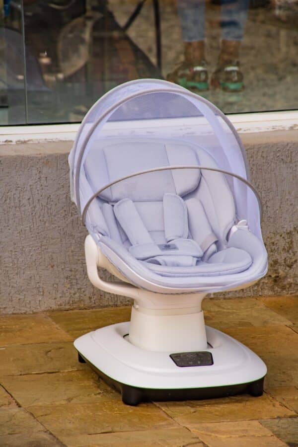 Electric Baby Swing Chair with Music and Toy Bar - Image 14