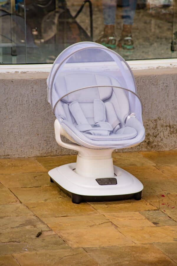 Electric Baby Swing Chair with Music and Toy Bar - Image 15