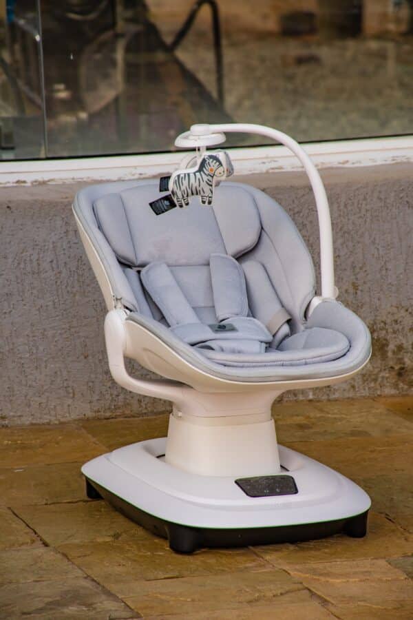 Electric Baby Swing Chair with Music and Toy Bar - Image 12