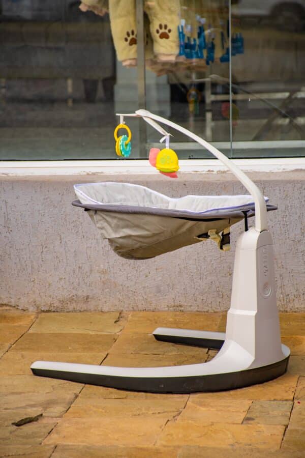 Electric Baby Swing and Infant Rocker Chair with Adjustable Seat, Music, and Hanging Toys - Image 5