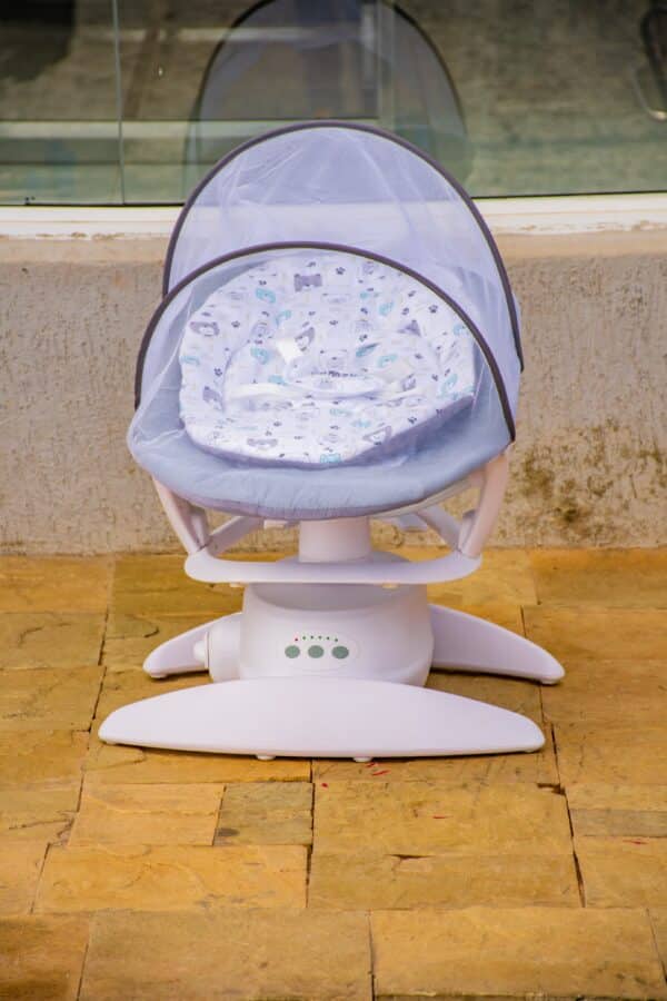 Electric Baby Swing Rocker with Music, Toy Bar & Mosquito Net - Image 12