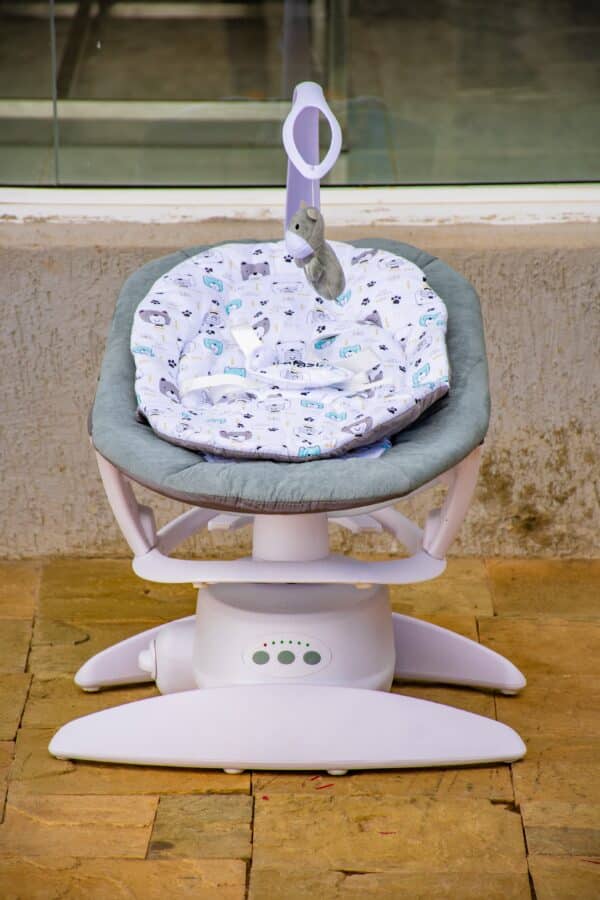 Electric Baby Swing Rocker with Music, Toy Bar & Mosquito Net - Image 7