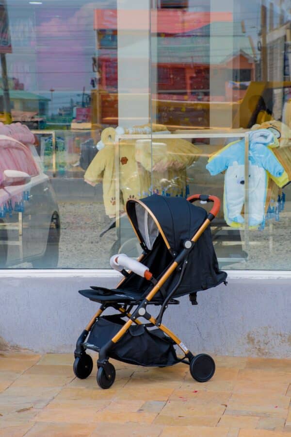 Folding Lightweight Baby Stroller 2 in 1 Aluminum Alloy Silver Tube Stroller - Image 13