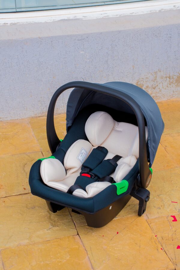 Infant Car Seat Carrier with Canopy & Safety Harness - Image 7