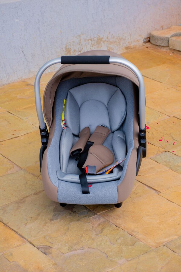 Infant Car Seat Carrier with Canopy & Safety Harness - Image 5