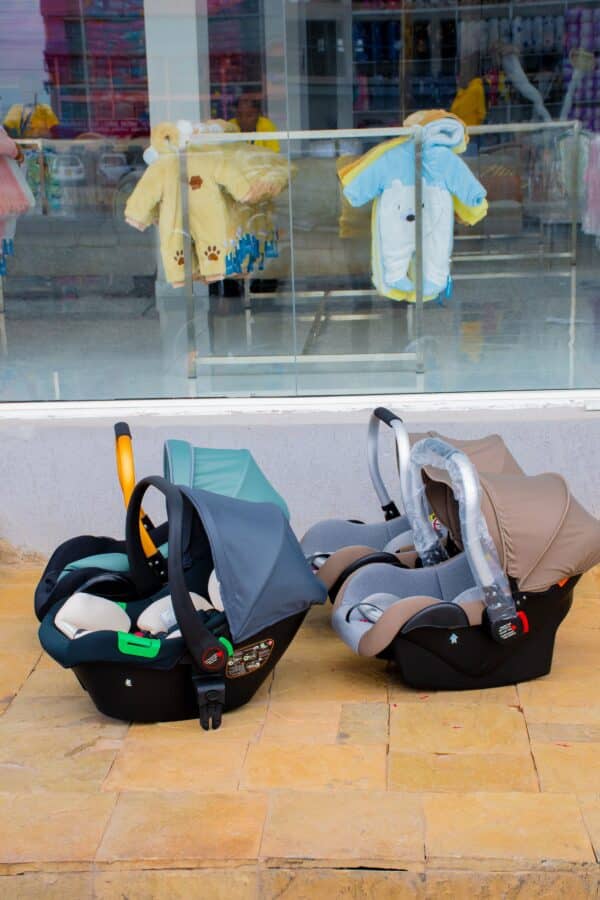 Infant Car Seat Carrier with Canopy & Safety Harness - Image 3