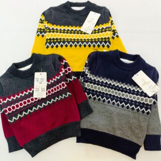 Warm Unisex Kids Knit Sweater