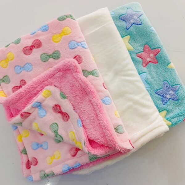 Soft Fleece Star Print Baby Blanket – Warm & Cozy Newborn Swaddle - Image 8