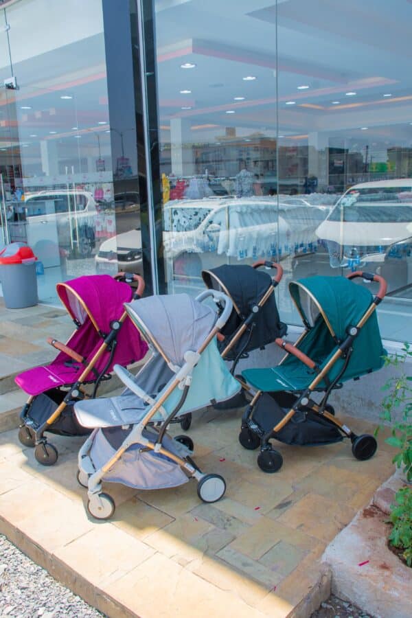 Folding Lightweight Baby Stroller 2 in 1 Aluminum Alloy Silver Tube Stroller - Image 28