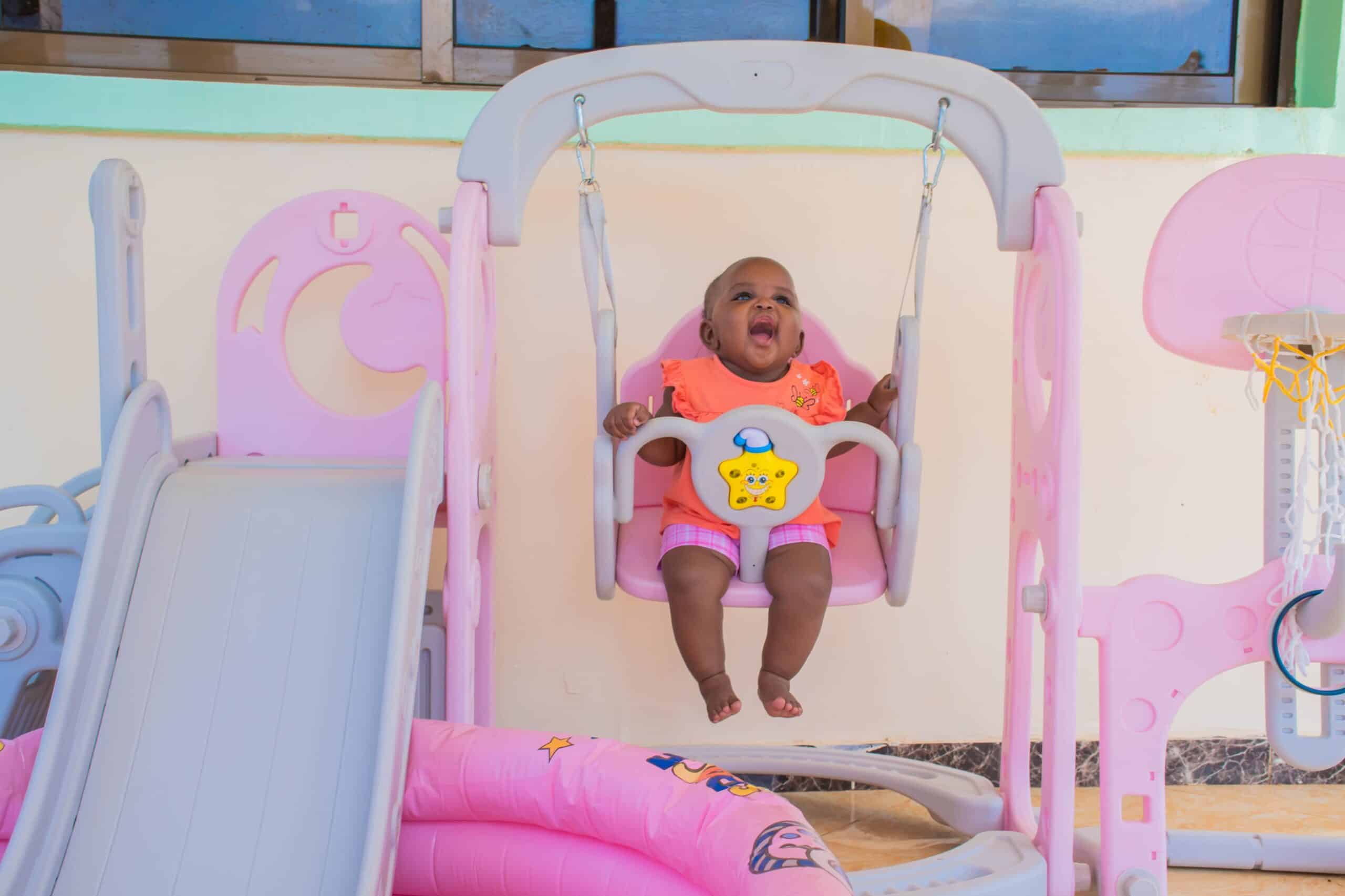 Kids 4 in 1 Playset with Slide, Swing, Basketball Hoop and Ball Pit - Image 5